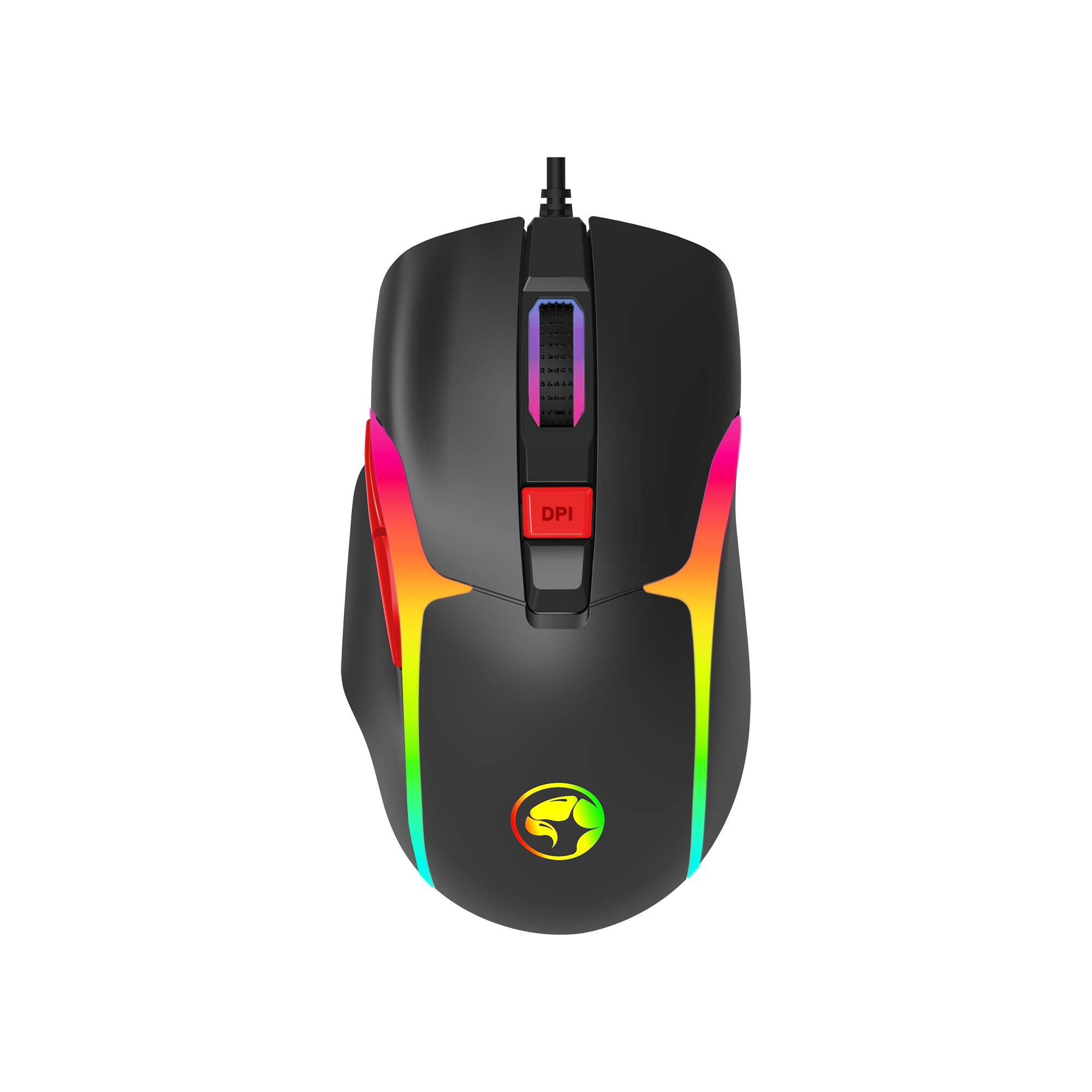 Мышь MARVO M360 RGB, для левши и правши, программируемые клавиши, проводная