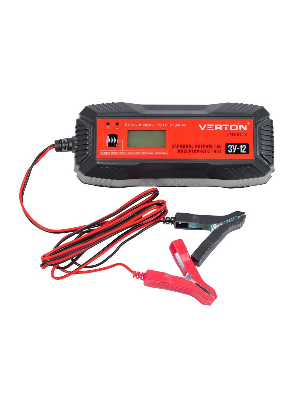 Зарядное устройство VERTON Energy BC-12 (230/50 В/Гц, 80Вт,12/24 В,20-150Ач, LCD) — фото 1