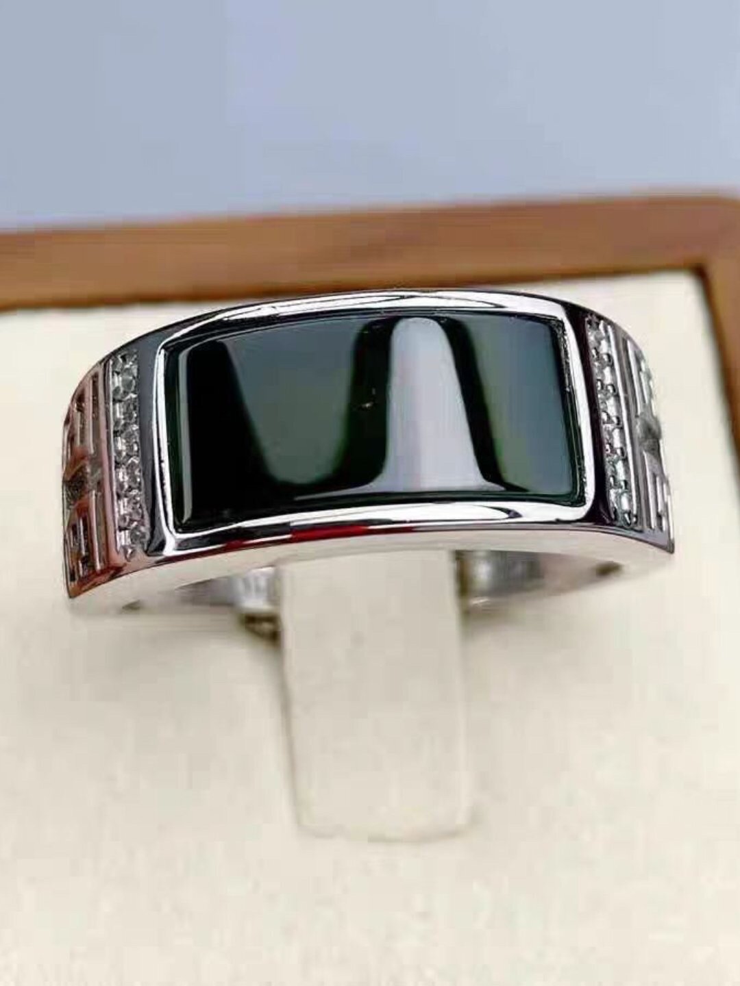 Кольцо-механизм, безразмерное, black — фото 1