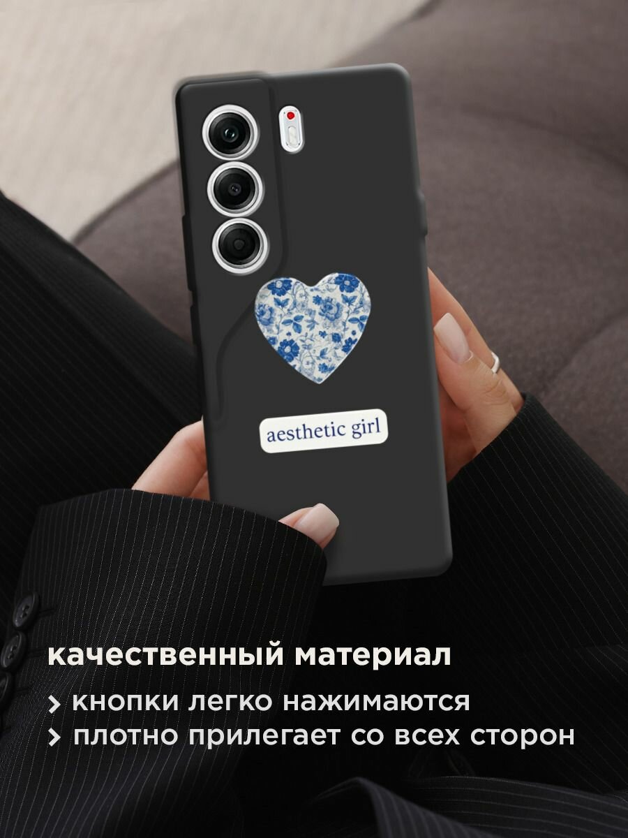 Чехол на Tecno Camon 40 Pro 4G / Текно Камон 40 Про с принтом "Aesthetic girl 2" — фото 1