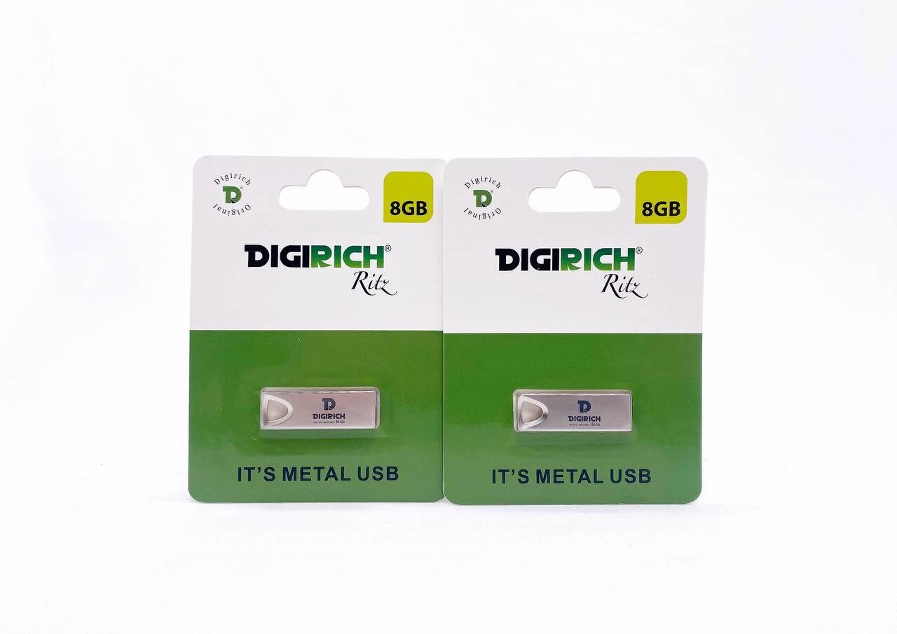 Флешка Digirich "Ritz", USB 2.0, 8ГБ, интерфейс USB Type-A, с ушком