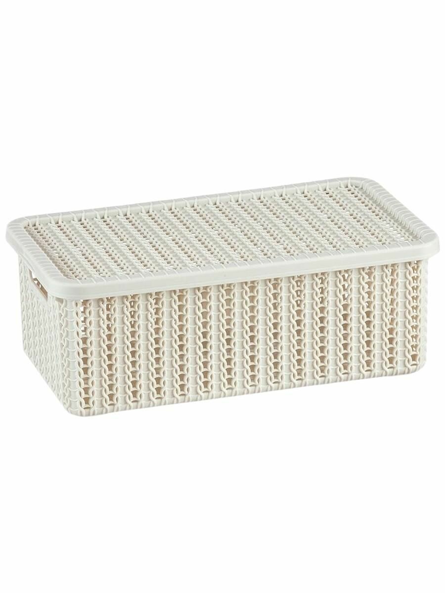 Коробка вязание 3 л с крышкой