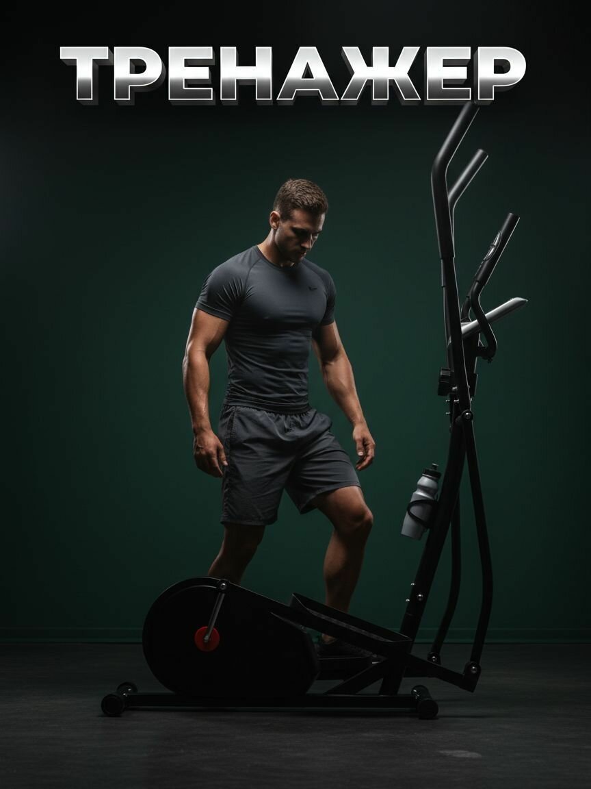 Эллиптический эргометр тренажер для дома, эллипсоид домашний профессиональный, лыжный тренажер