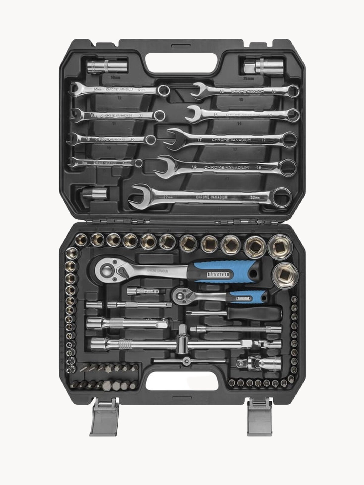 Набор автомобильных инструментов Tamirat 91 129 TTTA-In03, 82 предмета, трещотки на 72 зубца