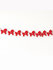 Гирлянда бумажная «Лошадки», красная