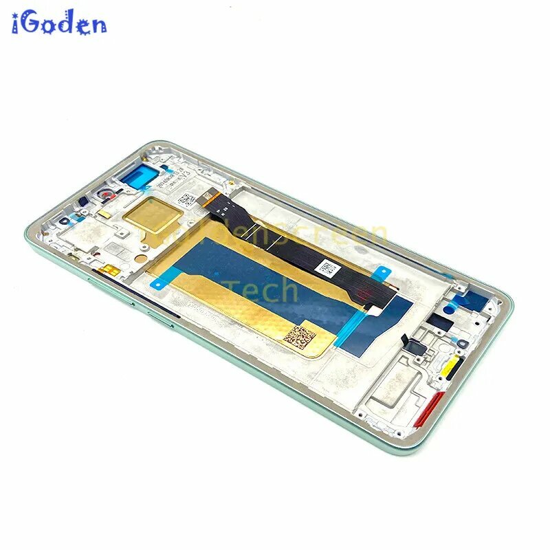 Оригинальный 6,67 "AMOLED для Xiaomi Poco X7 Pro, дисплей 2412DPC0AG, детали сенсорного ЖК-экрана для Poco X 7 Pro, замена рамки дисплея Green with frame