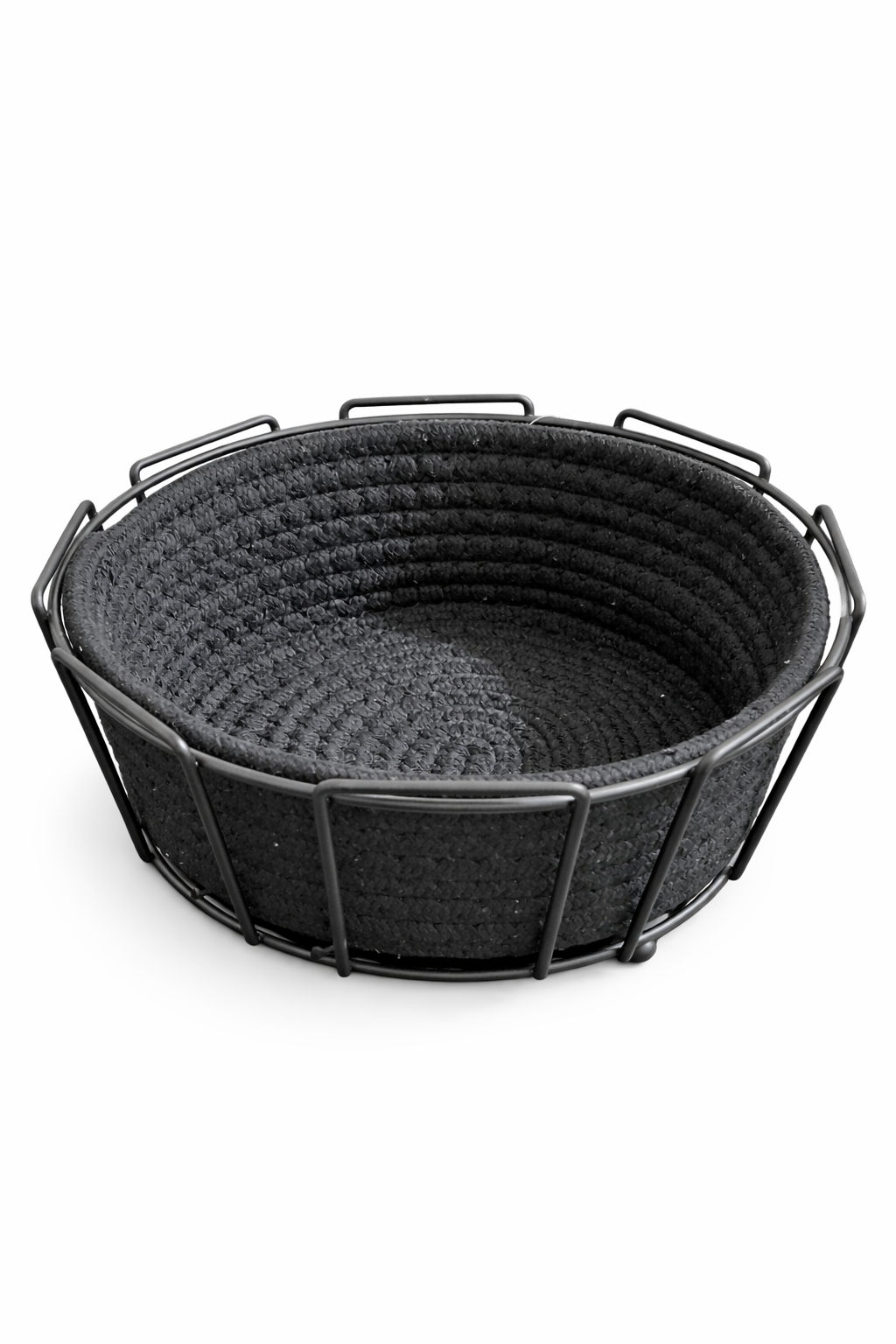 Корзина универсальная с золотистой металлической подставкой для хлебы, фруктов и другие.