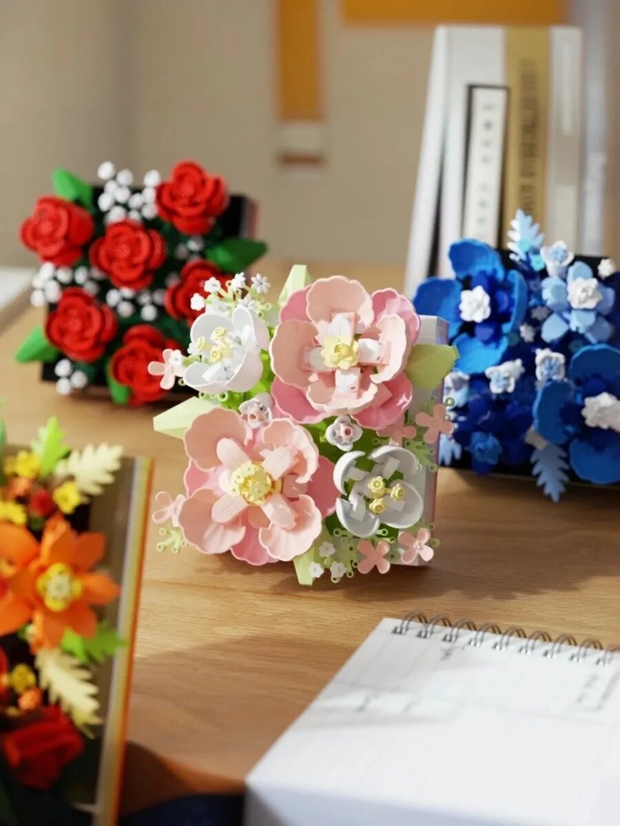 Конструктор 3D цветочный блок — фото 1