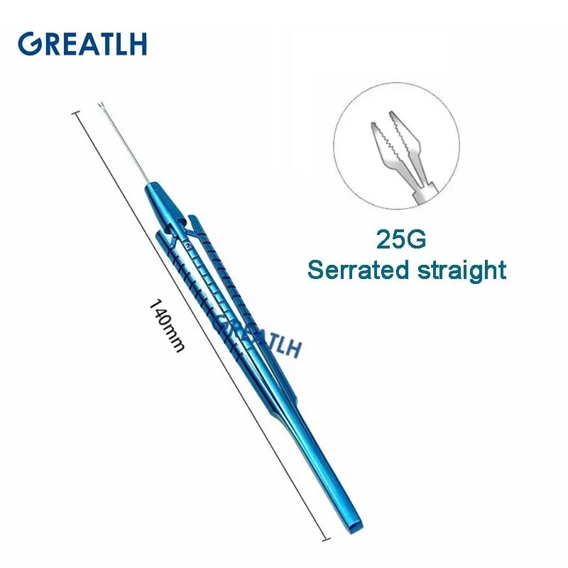 Щипцы GREATLH 25G Serrated Straight, синий