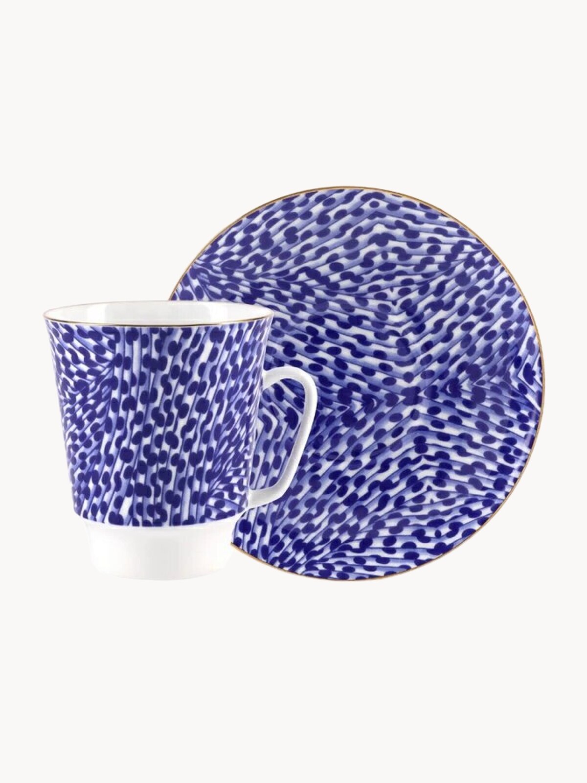 Кофейная пара "Quiet" форма майская, коллекция Настроение, Императорский фарфоровый завод, 165 мл