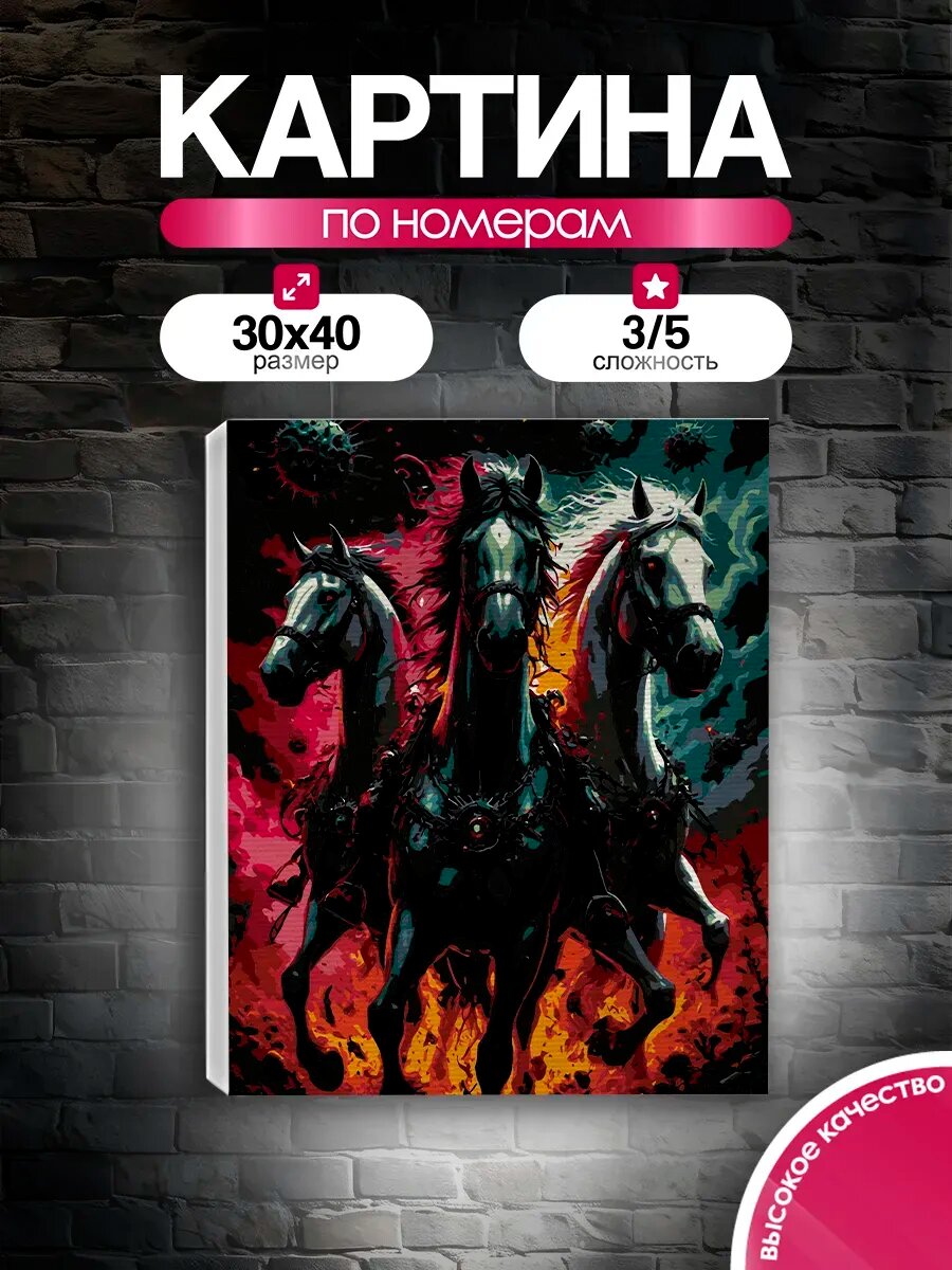 Картина по номерам 30x40 Дух стихии