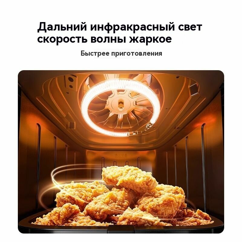 Изображение Xiaomi Mi Home воздушная сковорода S1, 6 литров, кухонная большая емкость с микро-паровой стерилизацией и нежным запеканием без переворачивания