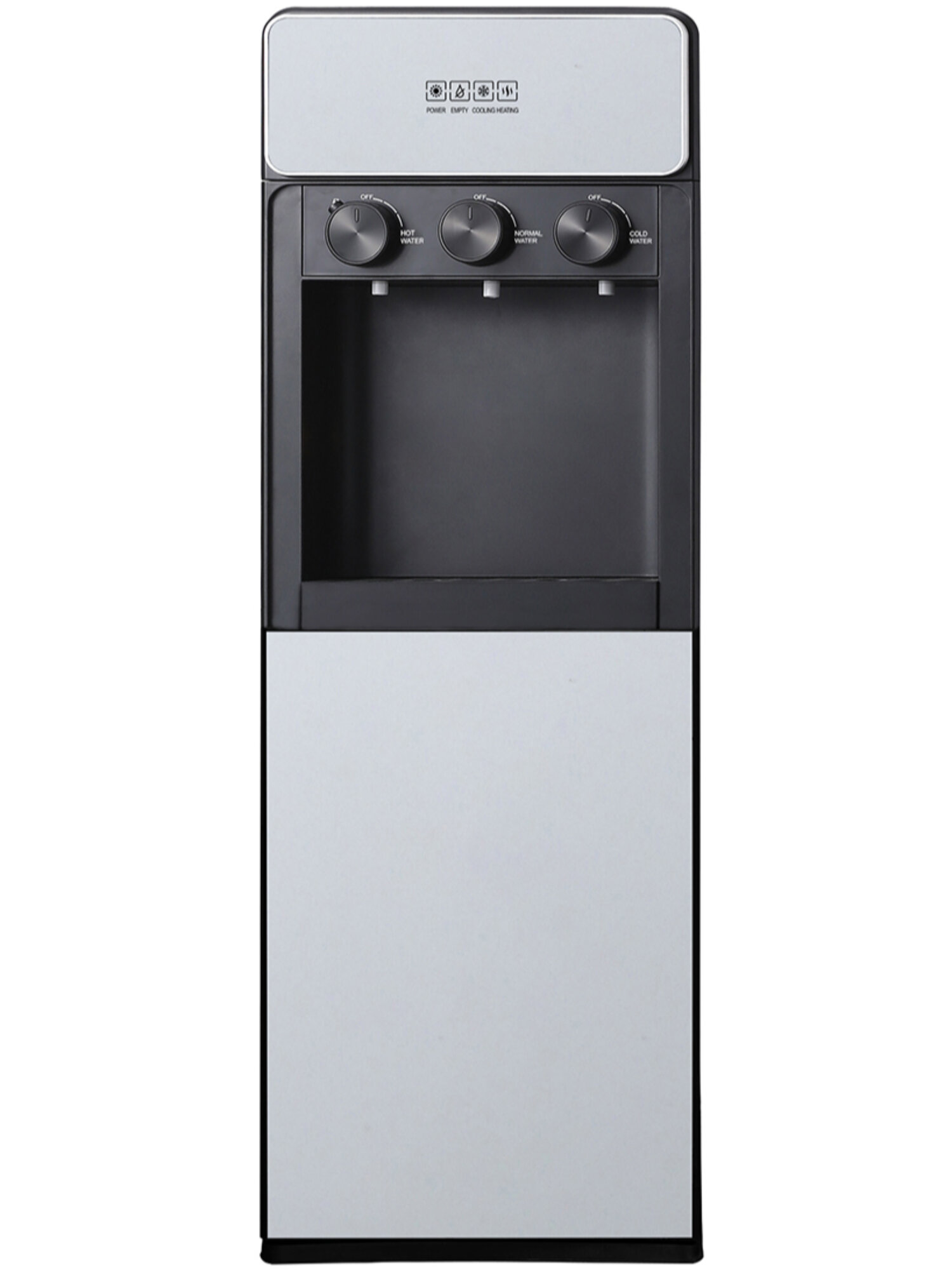 Кулер для воды с нижней загрузкой бутыли AEL LD 825a black/silver