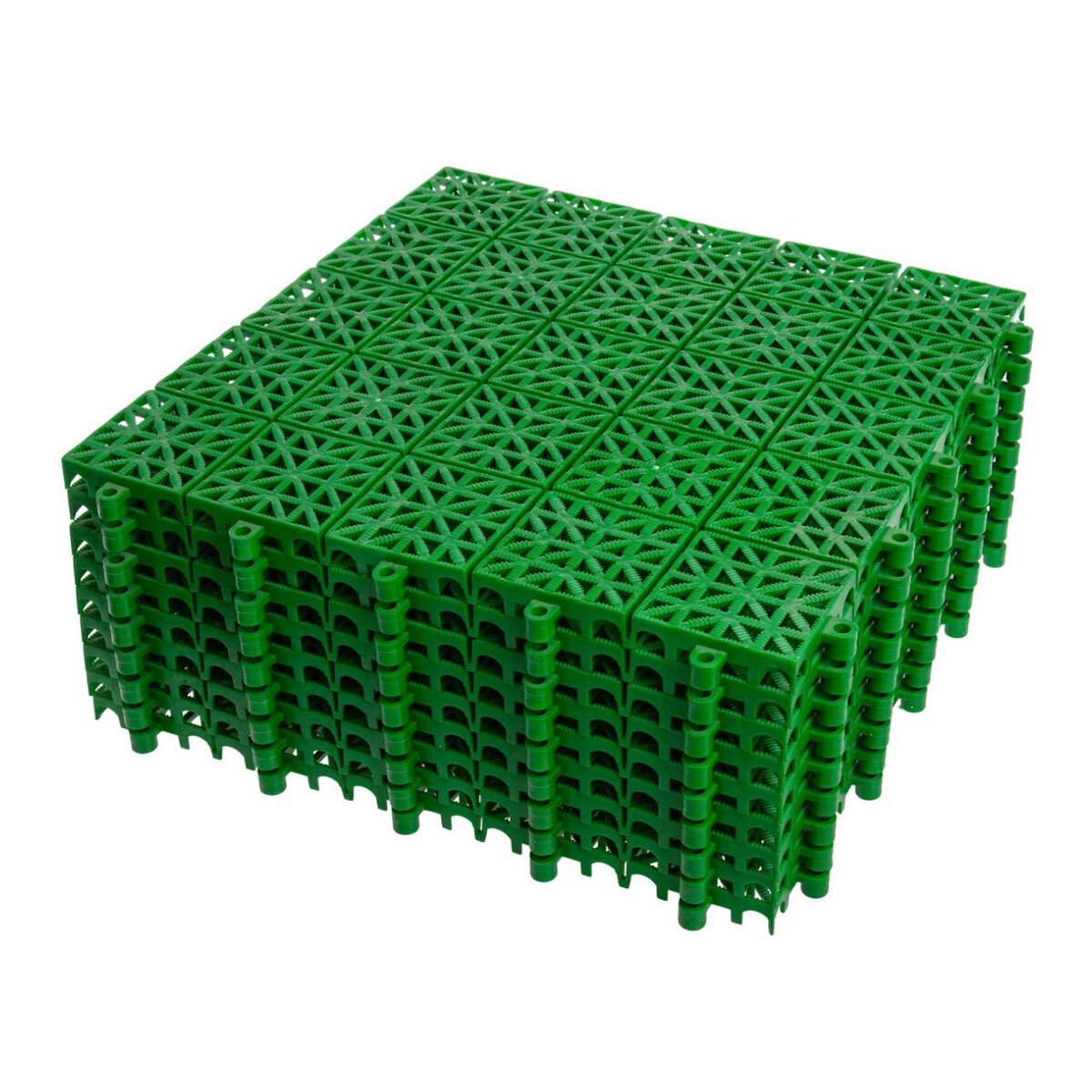 Покрытие садовое ERFOLG Home & Garden 33,3х33,3см, зеленый, 9 штук в упаковке, Darel plastic