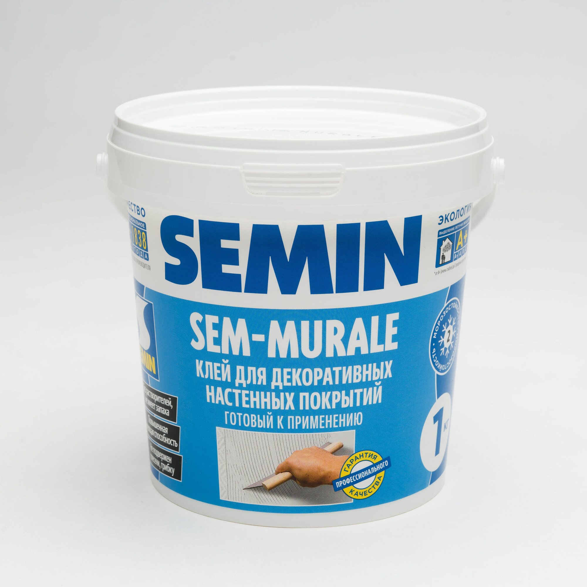 Готовый универсальный клей Semin SEM MURALE   сем мюраль для обоев   1000 г   1 шт
