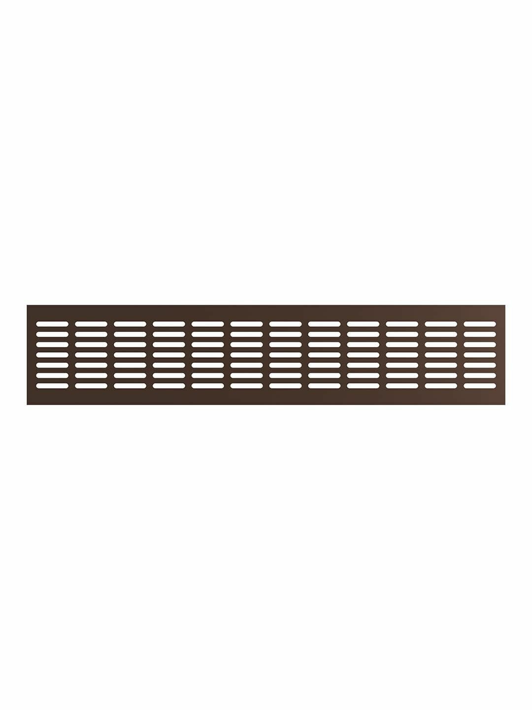 Решетка вентиляционная DP AL сетка переточная 480х100 алюминий Dark bronze ERA