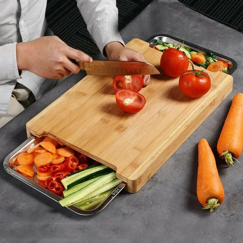 Разделочная доска Kitchen Profi, прямоугольная, дерево, 40.5x29x3.2 см