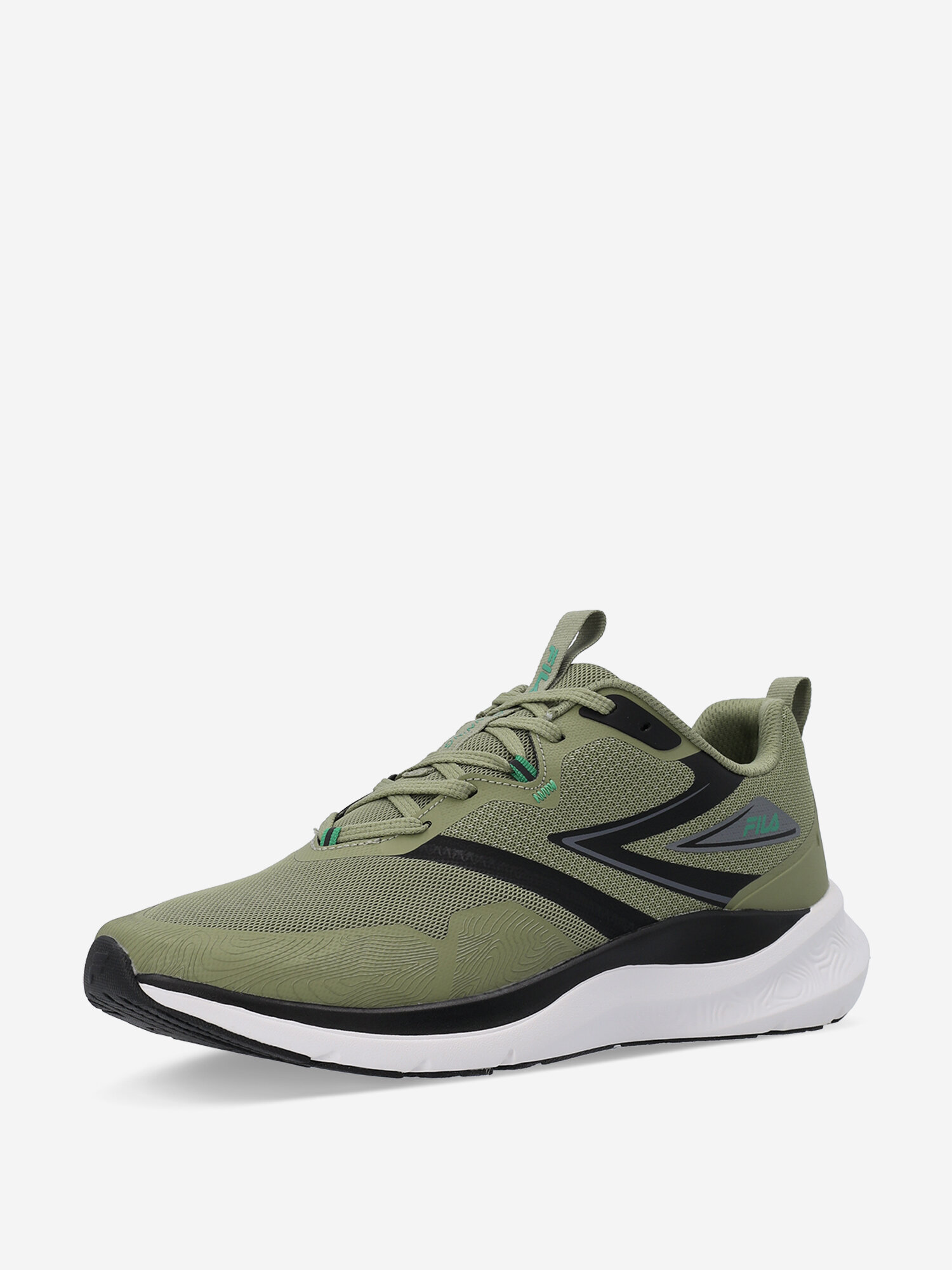 Кроссовки Fila, размер 44, зеленый/черный — фото 1
