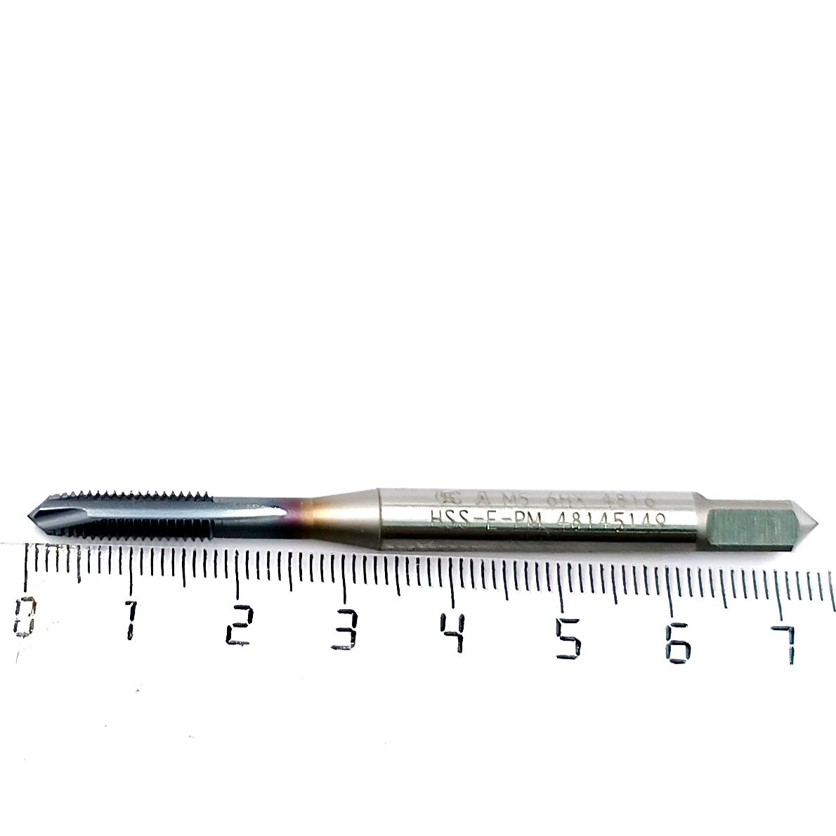 Метчик М5х0,8 6HX HSS-E-PM прямой (POT) с покрытием — фото 1