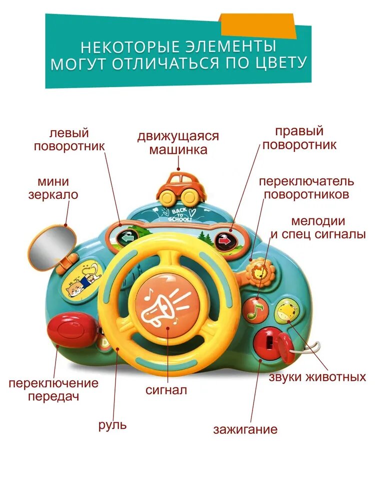 Интерактивная игрушка из материала ABS голубого цвета для детей — фото 1
