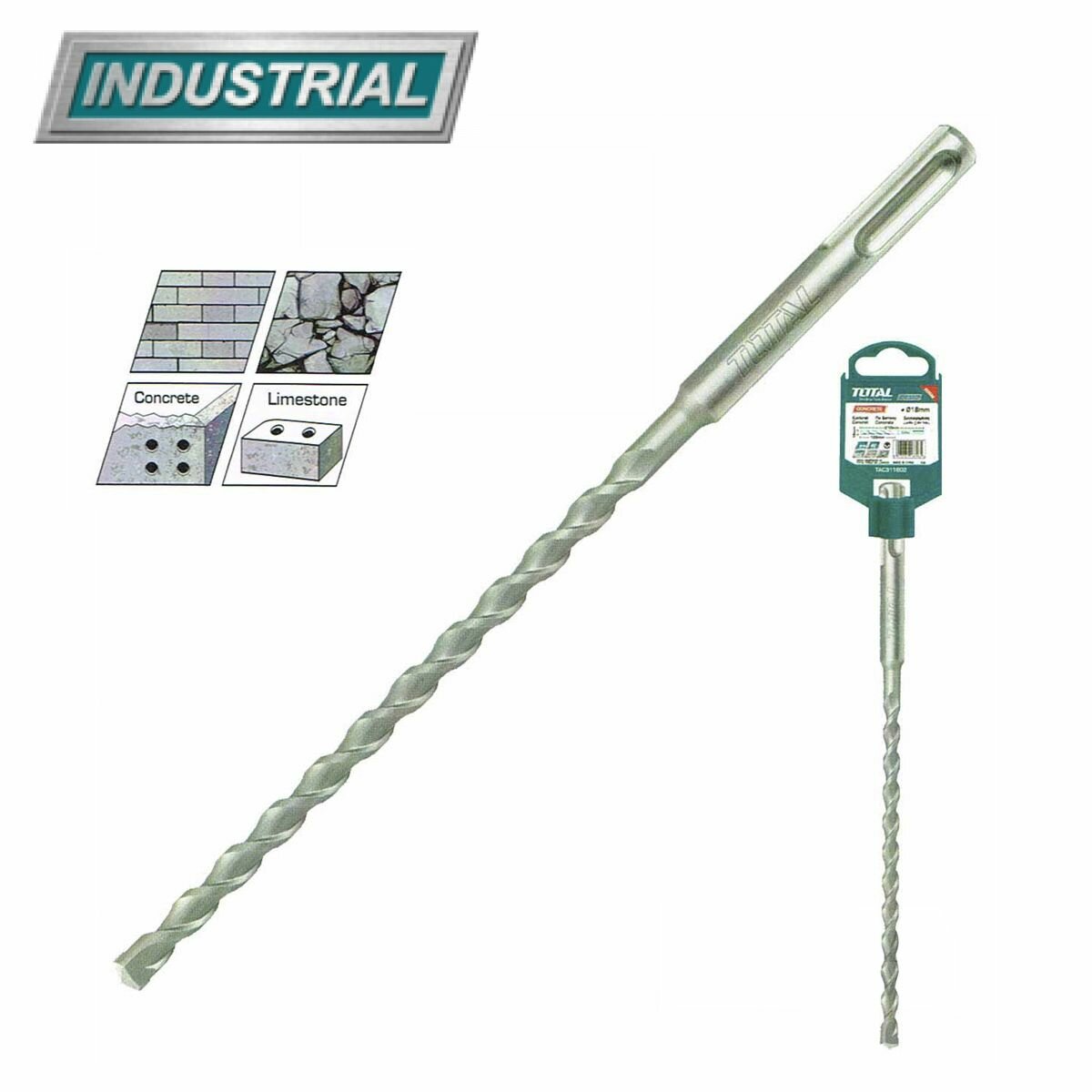 Бур 16x450мм SDS Plus TOTAL TAC311605