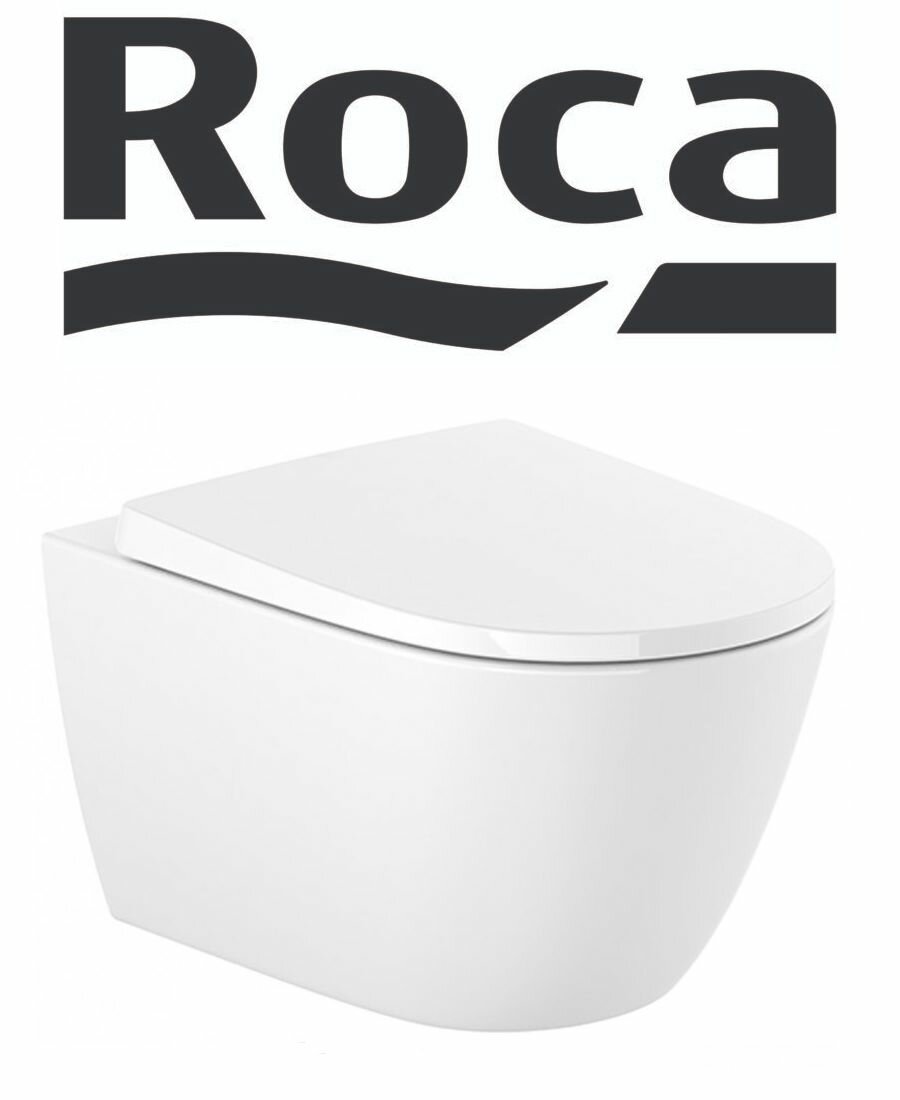 Унитаз подвесной Roca Ona с сиденьем A346687000+A801E12001
