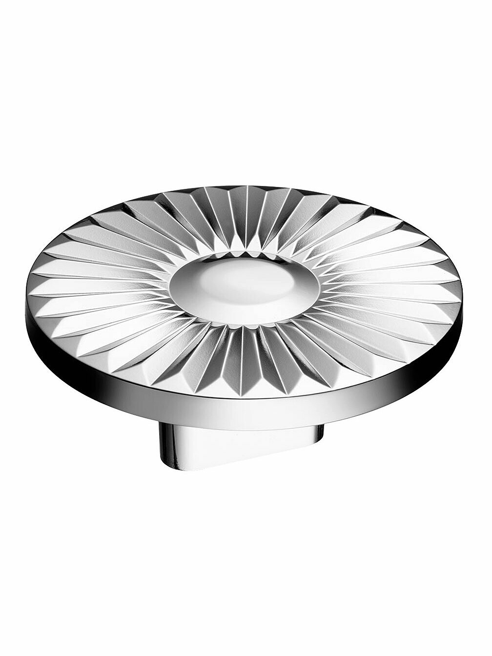 Ручка мебельная кнопка круглая Glossy Chrome глянцевый хром 16 мм Турция
