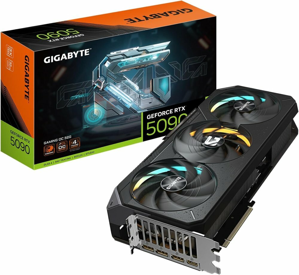 Видеокарта Gigabyte GeForce RTX 5090 GAMING OC 32G (GV-N5090GAMING OC-32GD)