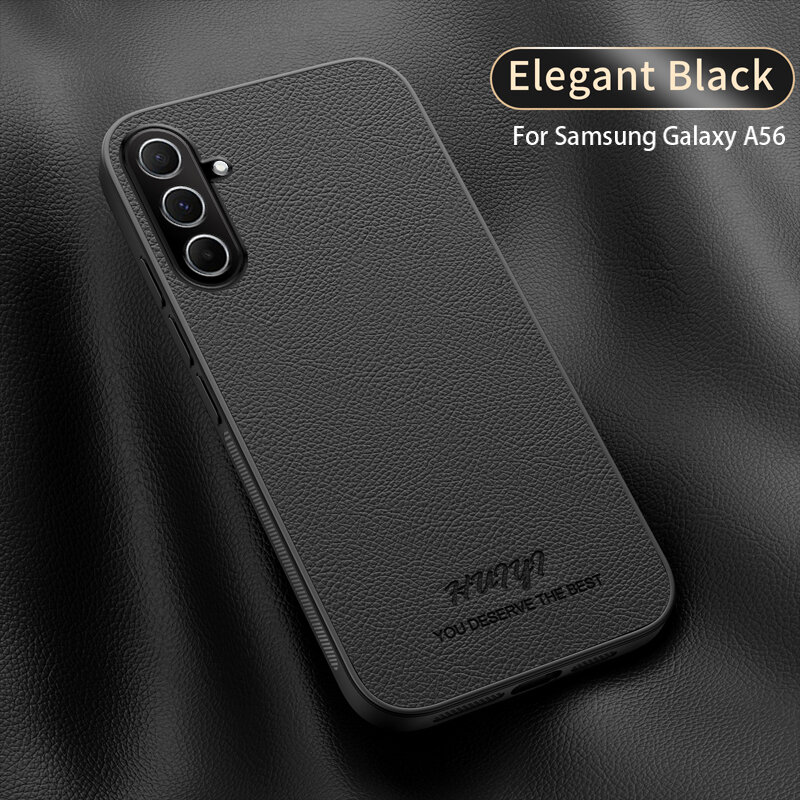 Чехол для Samsung Galaxy A56 / Самсунг Галакси A56 Высококачественная кожа антиударный чехол, кожа поверхность, искусственная кожа, защита камеры, ударопрочный, Samsung, Samsung Galaxy A56