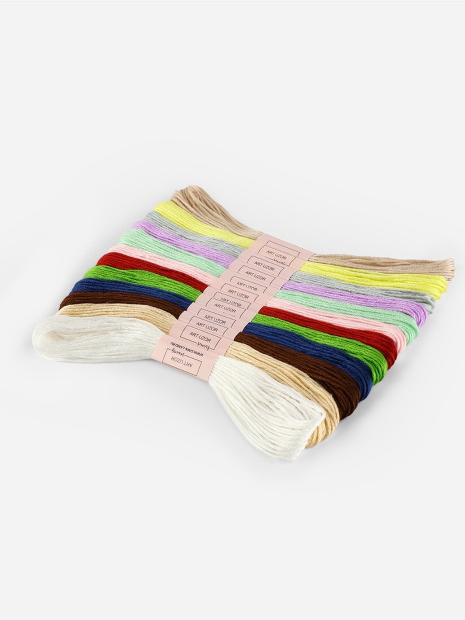 Набор ниток мулине Арт Узор №11/12 полиэстер 8 м 12 цветов 12 штук