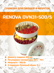 Сушилка RENOVA DVN31-500/5, белый