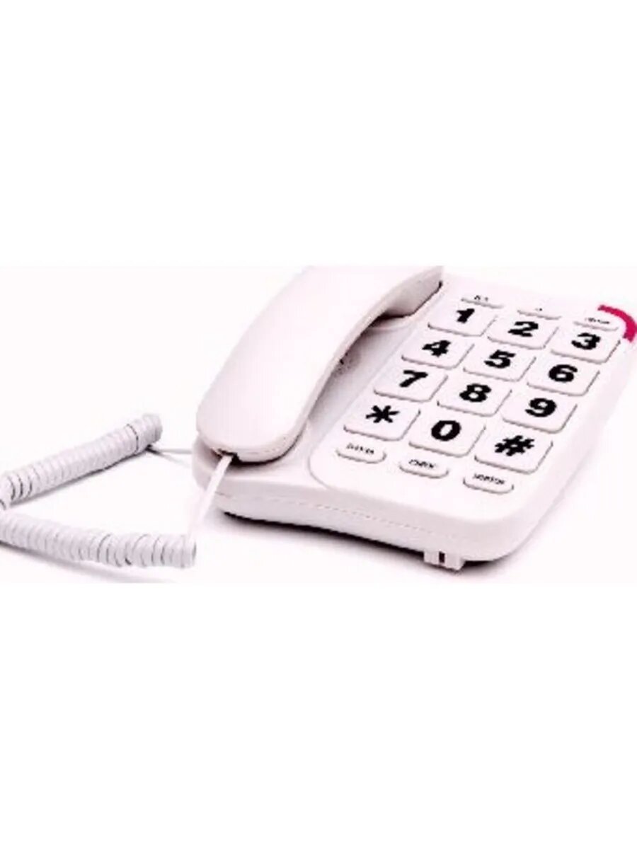 Проводной телефон Вектор 545/08 Ivory, громкая связь, стильный дизайн