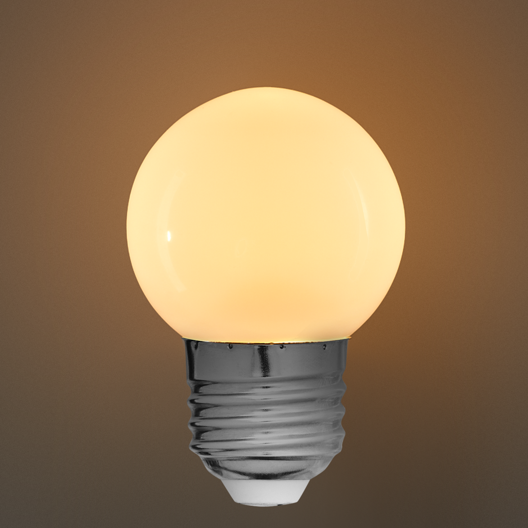 Лампа светодиодная Volpe E27 12/220 1 Вт шар матовая 80 Лм теплый белый свет