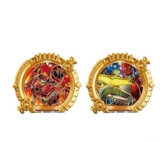 Bandai Number One Team Dx No.1 Sentai Gozyuger Tegasword Drill Bit Leon Buster Ring Шоколадный