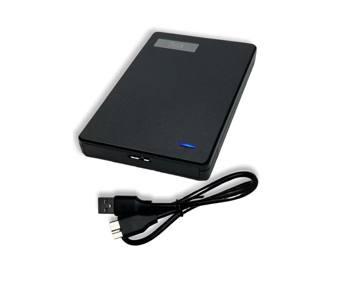Внешний жесткий диск 3Q "Iris External", 500 Гб, USB 3.2, 2.5", черный — фото 1