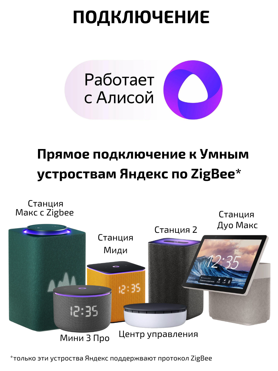 Умный датчик протечки воды ZigBee для Алисы — фото 1