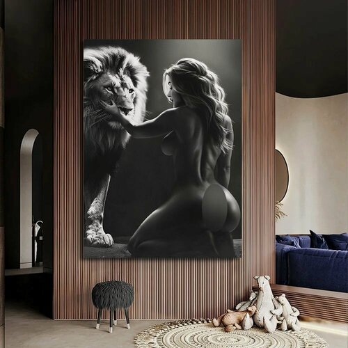 Изображение товара Картина в спальню над кроватью, картина секс, эротика, девушки 18+, 30х40 см.