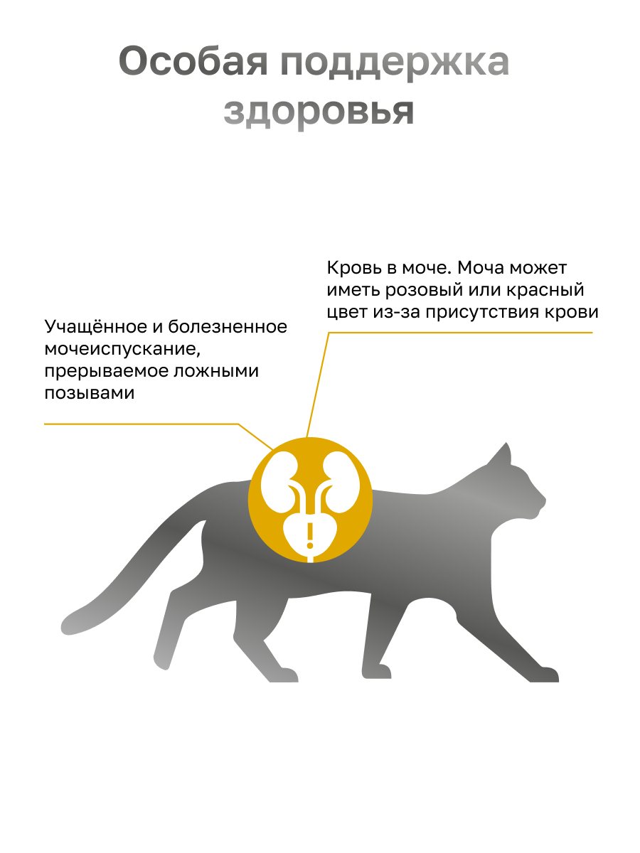 Изображение Organix Veterinary URINARY Struvite сухой диетический корм для взрослых кошек при мочекаменной болезни, 1,5 кг