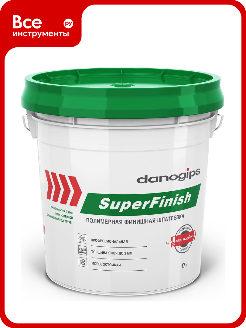 Шпатлевка универсальна DANOGIPS SUPER FINISH 17 л 613291