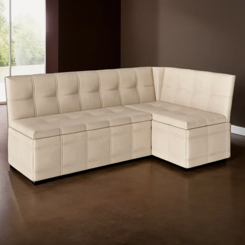 Изображение товара Диван "Квадро 1" PRIME (со спальным местом) L=191 см экокожа бежевая