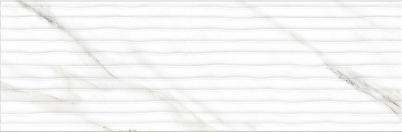 Керамическая плитка Eurotile Madison рельеф 249 MNG1WT настенная 325х100 см белый