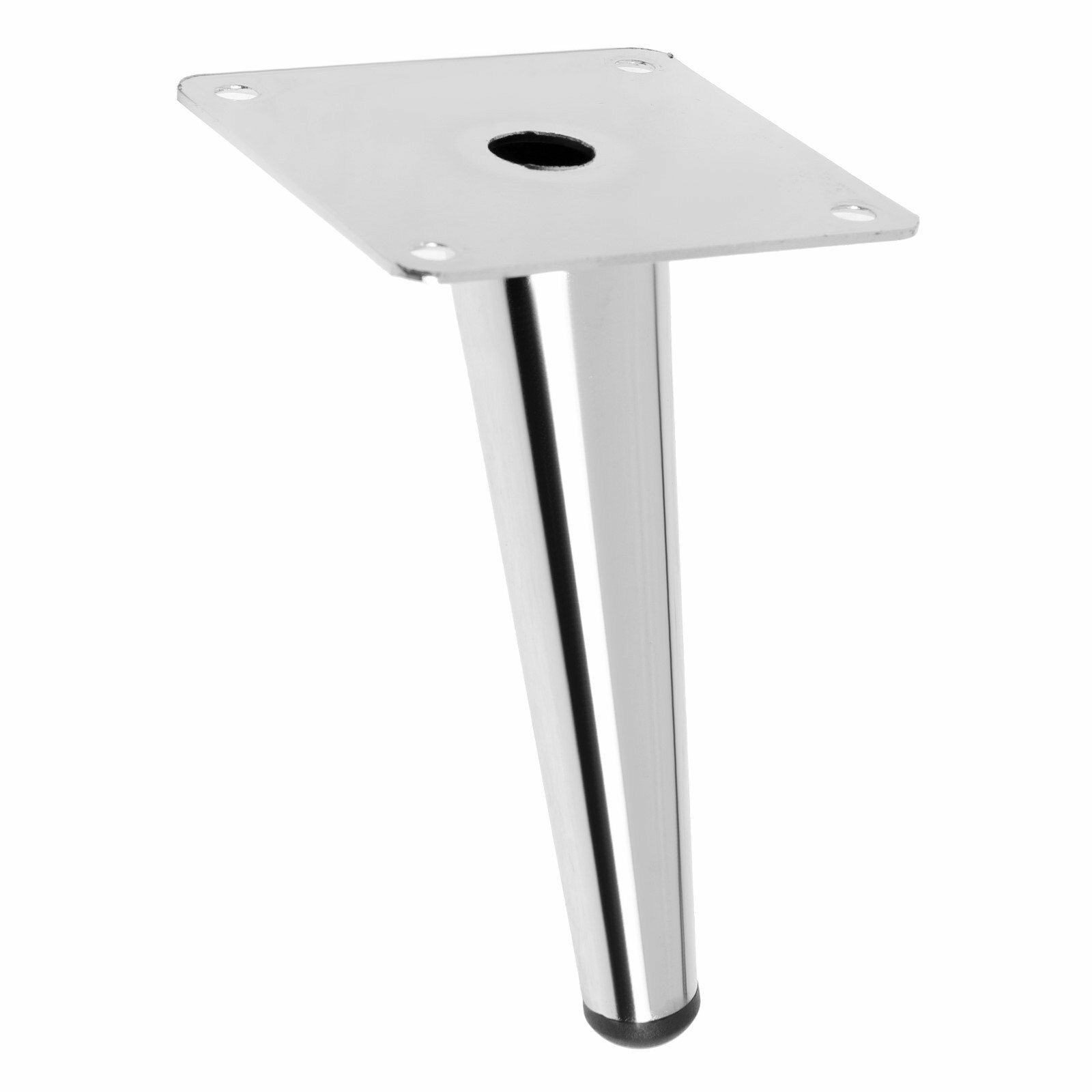 Опора мебельная OP07 h=150 мм толщина площадки 1.8 мм цвет хром