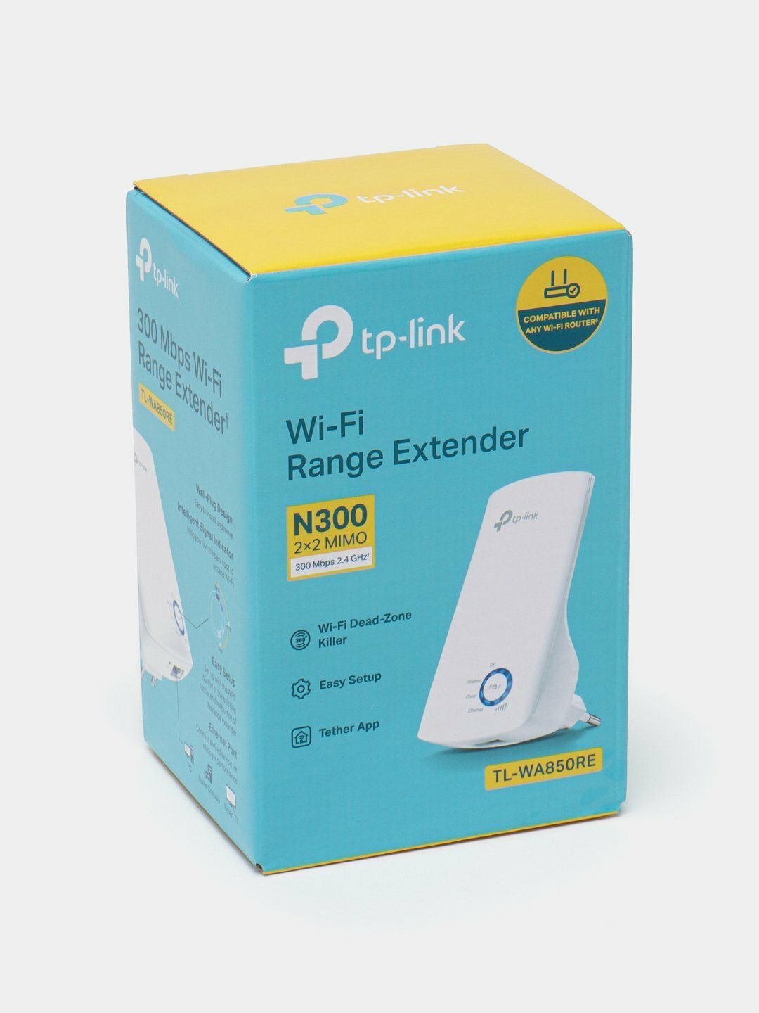 Усилитель Wi-Fi TL-WA850RE TP-Link, Web-интерфейс, 100 Мбит, 300 Мбит