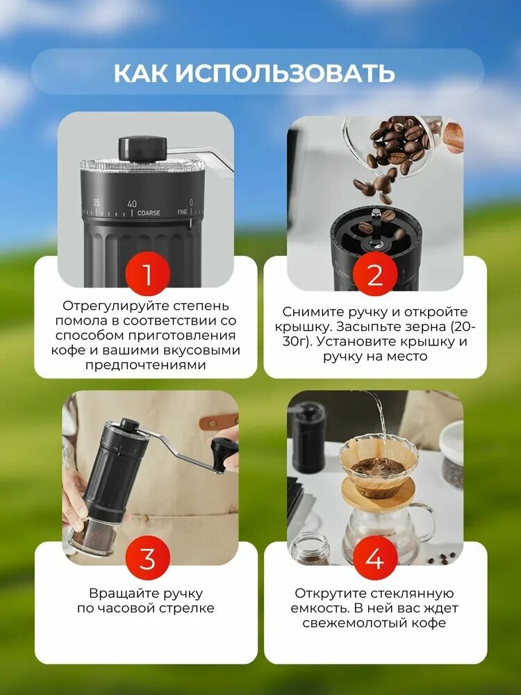 Изображение Xiaomi Ручная кофемолка "кофемолка"