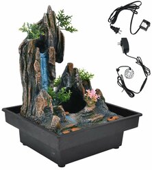 Настольный имитационный фонтан с насосом для украшения офиса/дома, вилка 110V