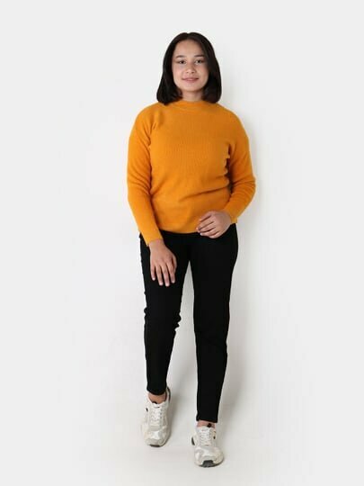 Свитер размер One Size, , светло-оранжевый — фото 1