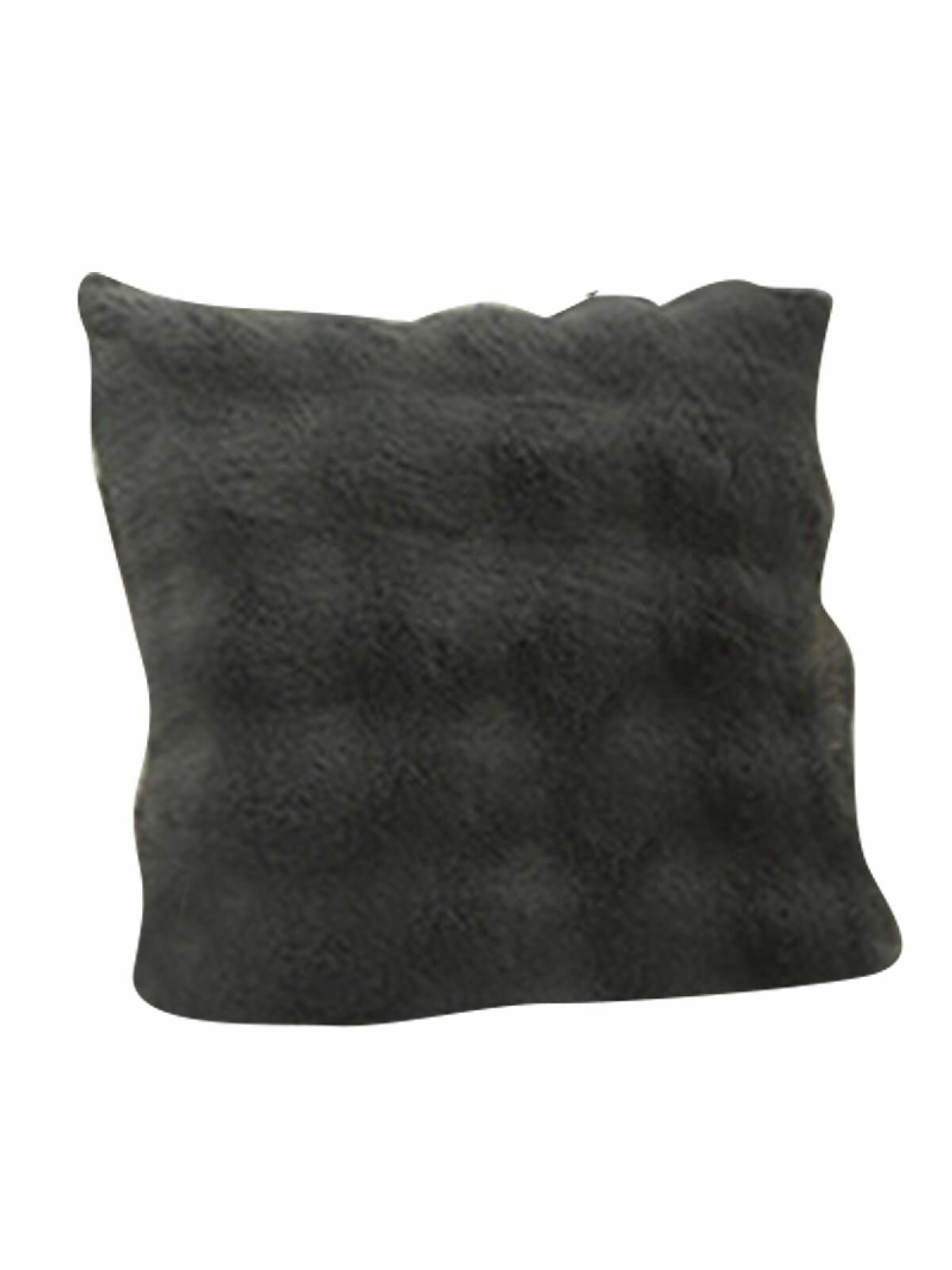 Пледы и покрывала Плюшевое одеяло для двуспального дивана-дымчато-серое-двусторонний чехол для подушки из кроличьего пуха размером 45*45 см