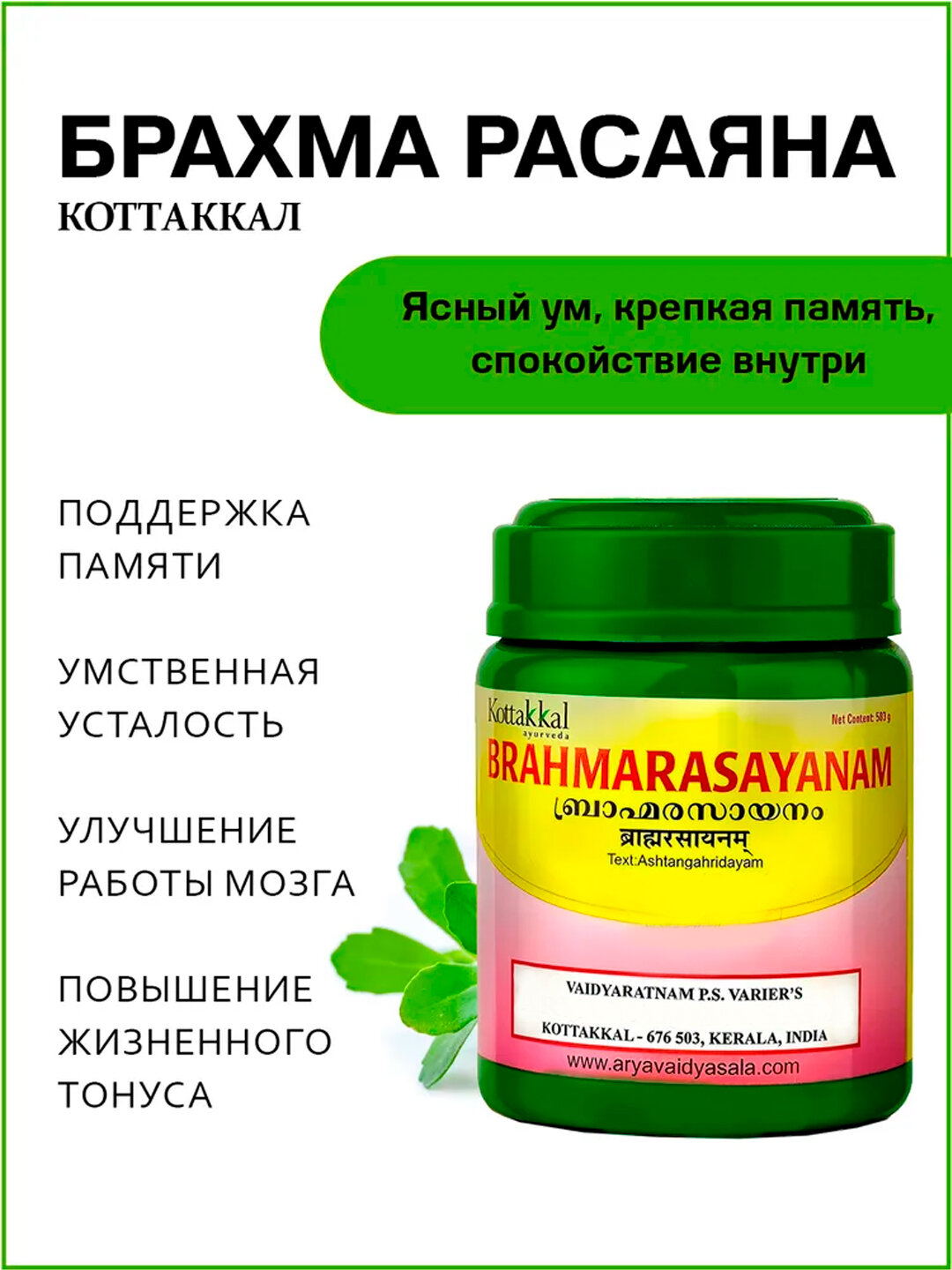 Брахма Расаяна / Brahmarasayanam 500 гр