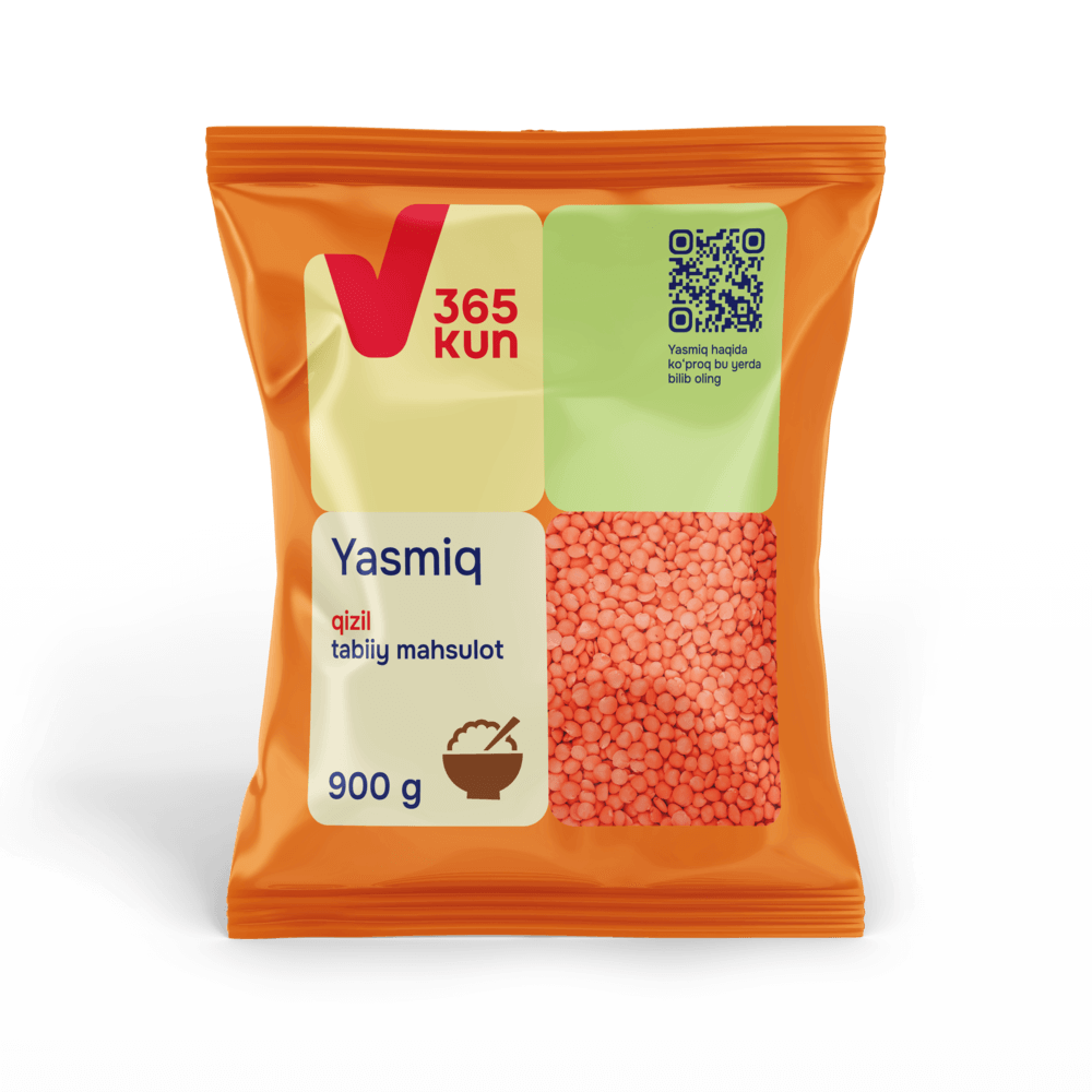 Чечевица красная 365 kun 900 г