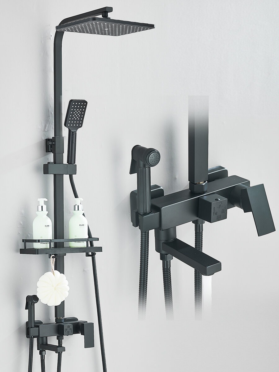 Душевая система с тропическим душем душевая система тропический душ в ванную стойка 4 В 1